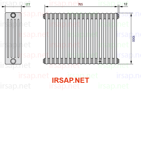 Радиатор IRSAP Tesi 51000/17 T14 CL 01